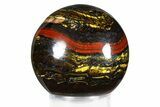 Polished Tiger Iron Stromatolite Sphere - Billion Years #379561-1